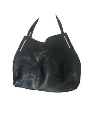 Vince Camuto black pebbled leather handbag/purse